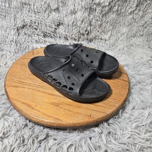 Crocs Baya II Slide Black Slip On Comfort Open Toe Sandal Unisex Mens 8 W10